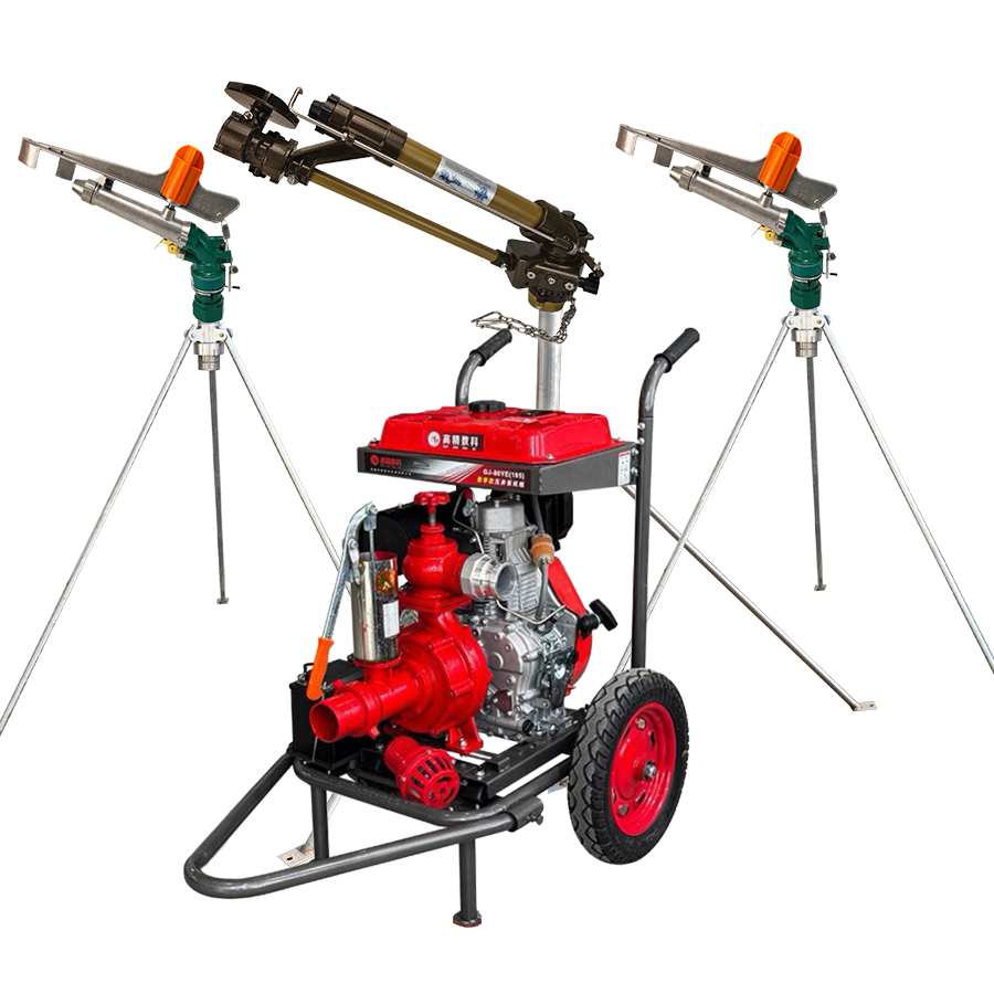 合川一体式灌溉机组 全套喷枪水带配齐 抗旱浇地神器